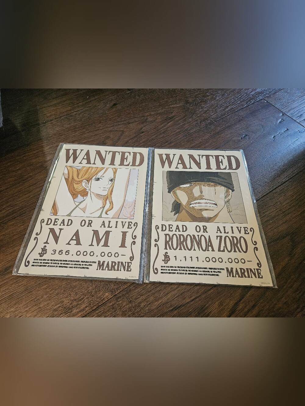 Nami Roronoa Zoro one piece anime cartoon wanted faux vintage metal sign New . 